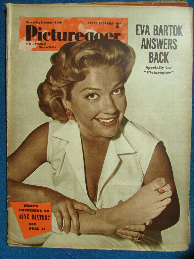 PICTUREGOER magazine side cover Issue 1011  Weekly 18 September 1954
