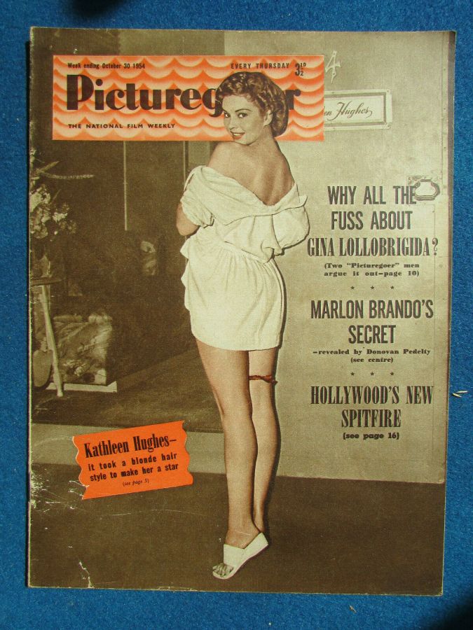 PICTUREGOER magazine side cover Issue 1017  Weekly 30 October 1954