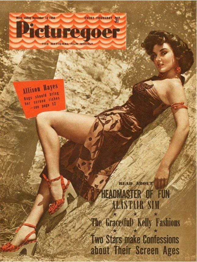 PICTUREGOER magazine side cover Issue 1019  Weekly 13 November 1954