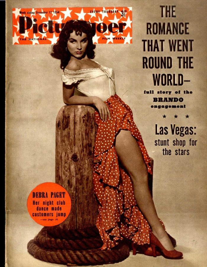 PICTUREGOER magazine side cover Issue 1023  Weekly 11 December 1954