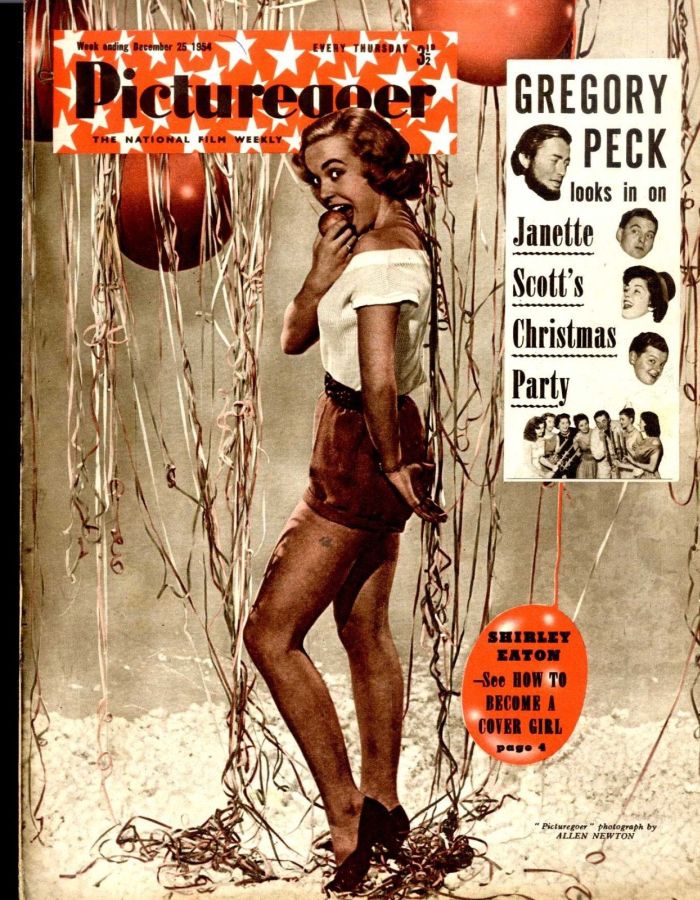 PICTUREGOER magazine side cover Issue 1025  Weekly 25 December 1954