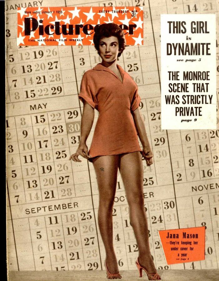 PICTUREGOER magazine side cover Issue 1026  Weekly 1 January 1955