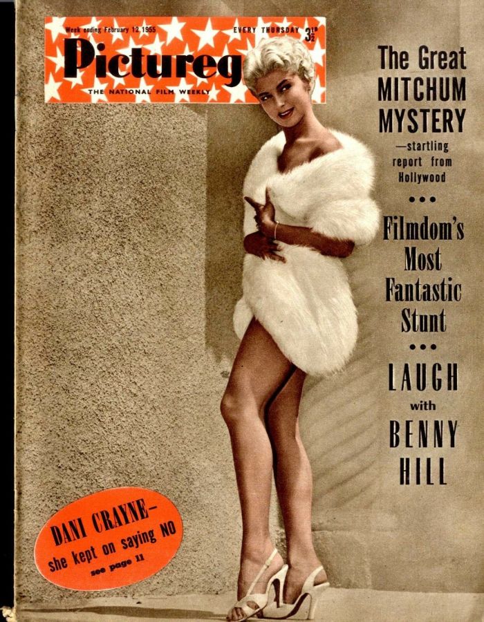 PICTUREGOER magazine side cover Issue 1032  Weekly 12 February 1955