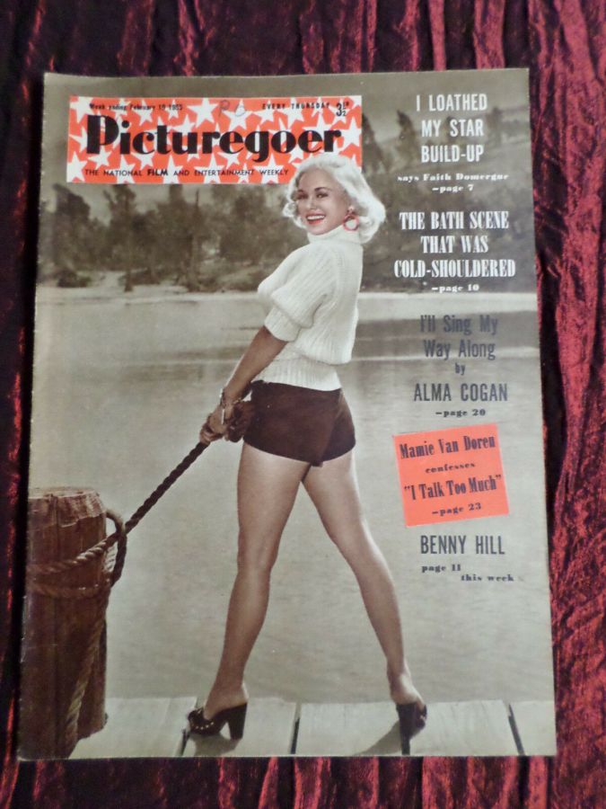PICTUREGOER magazine side cover Issue 1033  Weekly 19 February 1955