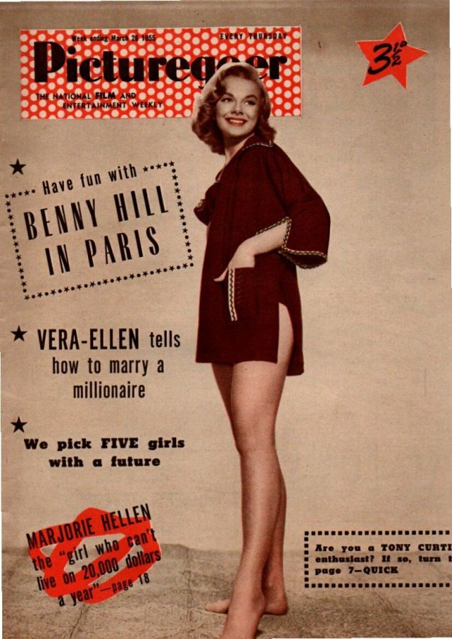 PICTUREGOER magazine side cover Issue 1038  Weekly 26 March 1955