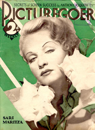 PICTUREGOER magazine side cover Issue 104  Weekly 20 May 1933