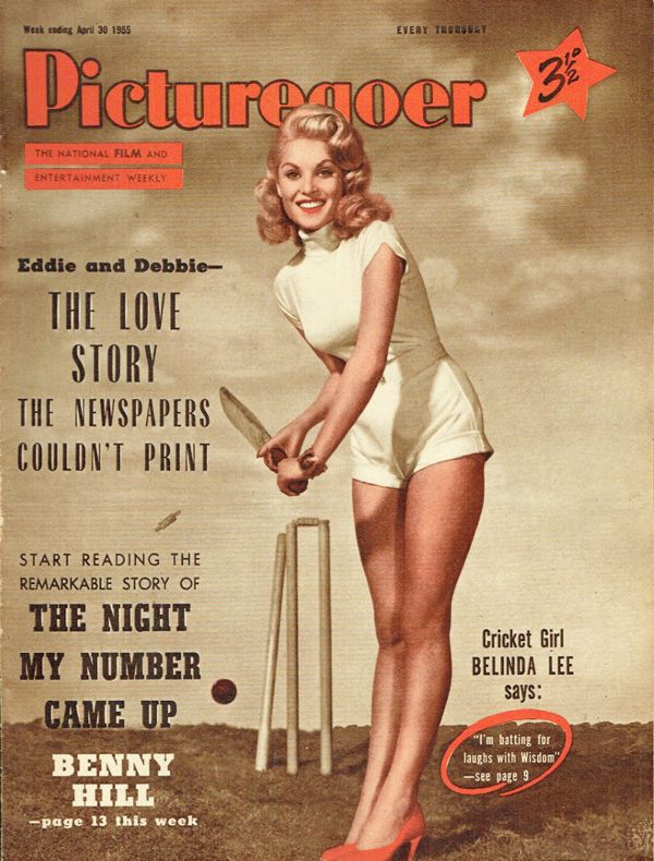 PICTUREGOER magazine side cover Issue 1043  Weekly 30 April 1955