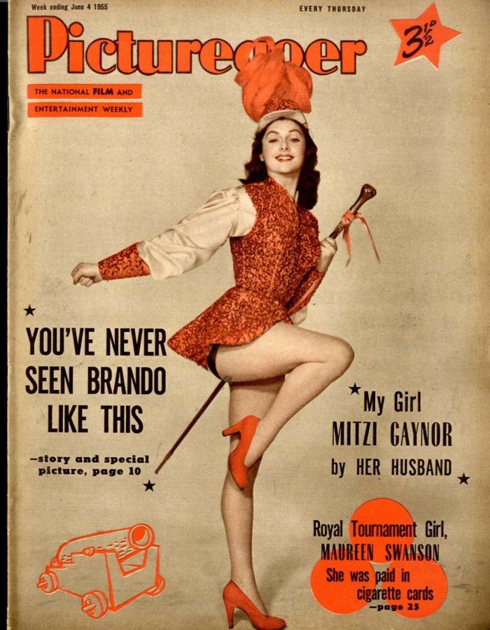 PICTUREGOER magazine side cover Issue 1048  Weekly 4 June 1955