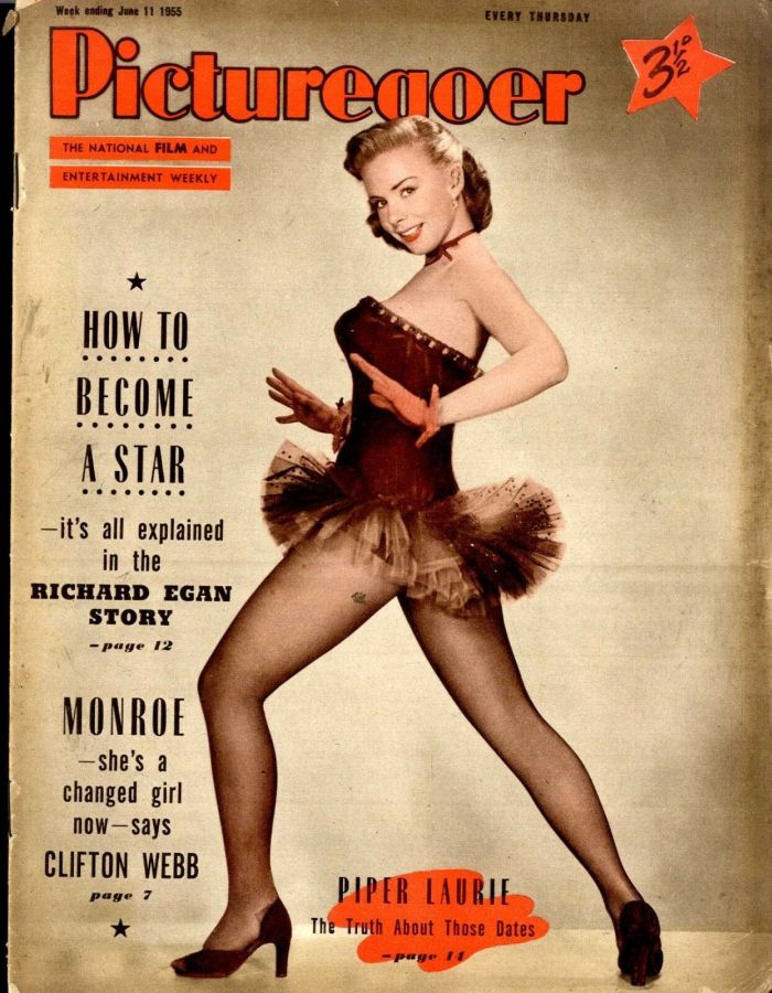PICTUREGOER magazine side cover Issue 1049  Weekly 11 June 1955