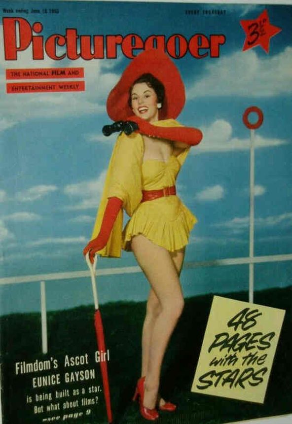 PICTUREGOER magazine side cover Issue 1050  Weekly 18 June 1955