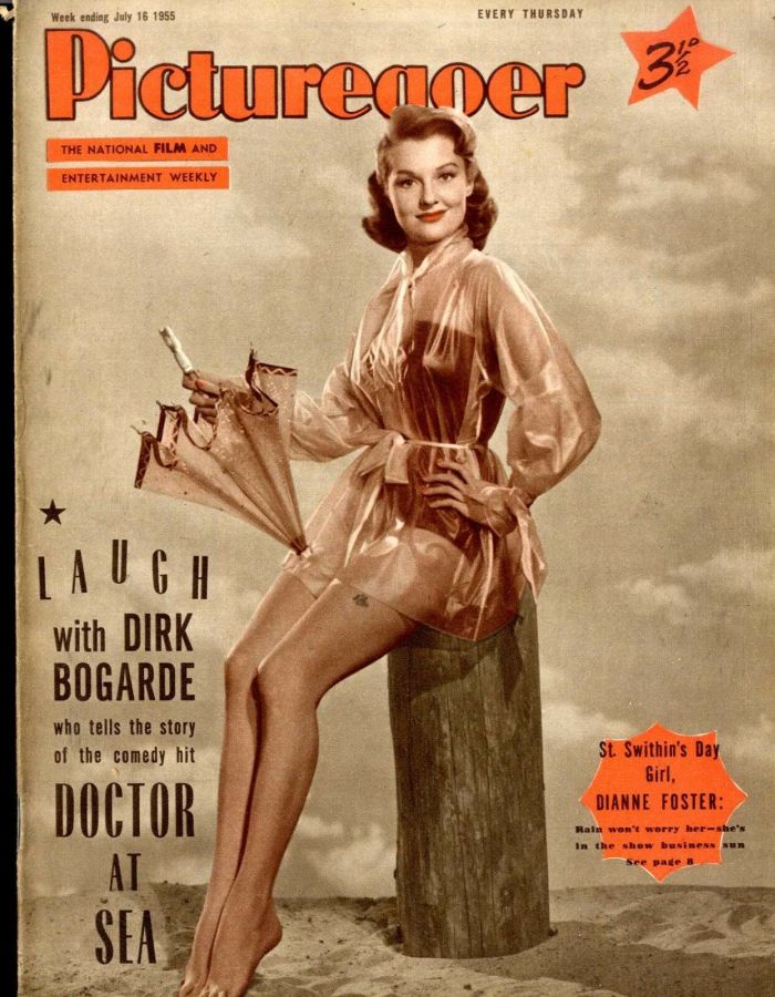 PICTUREGOER magazine side cover Issue 1054  Weekly 16 July 1955