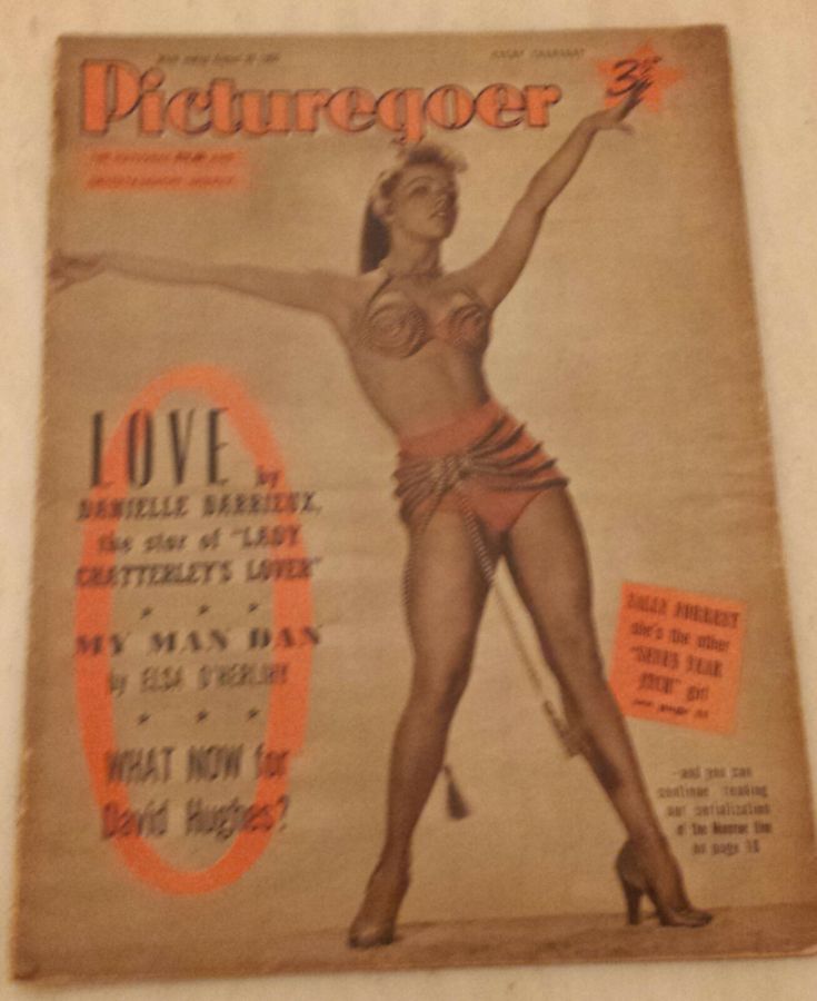 PICTUREGOER magazine side cover Issue 1059  Weekly 20 August 1955