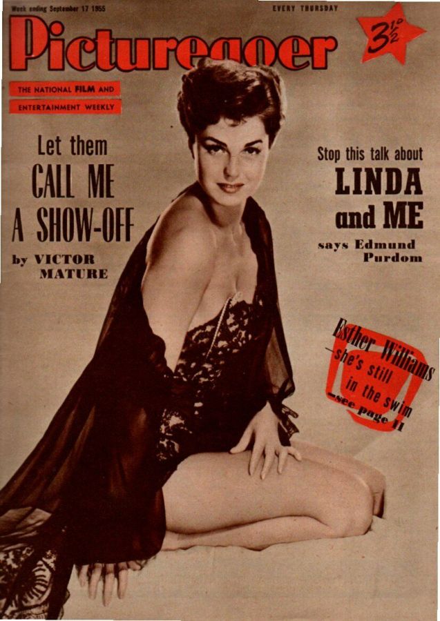 PICTUREGOER magazine side cover Issue 1063  Weekly 17 September 1955