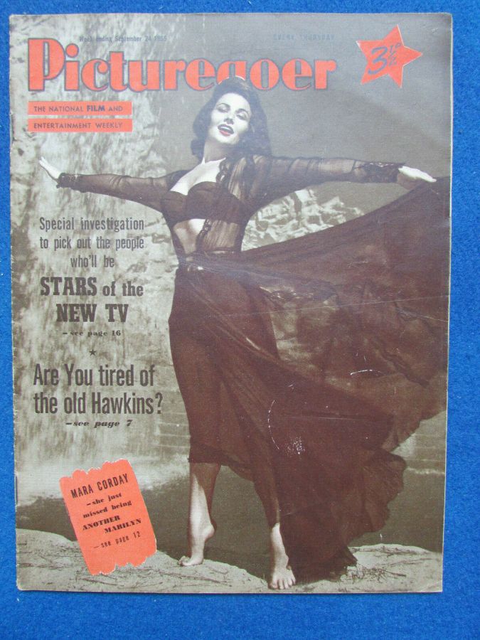 PICTUREGOER magazine side cover Issue 1064  Weekly 24 September 1955