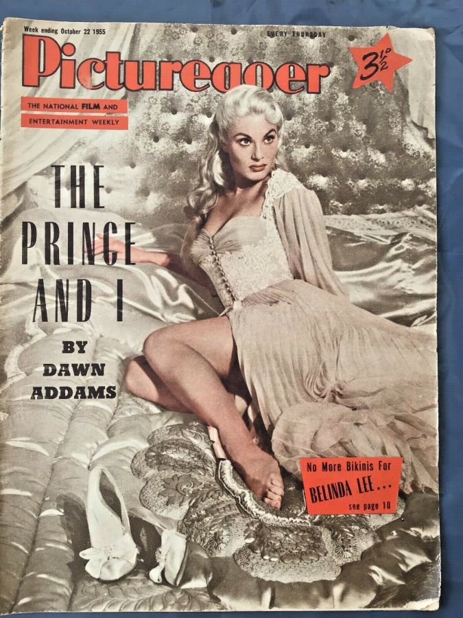 PICTUREGOER magazine side cover Issue 1068  Weekly 22 October 1955