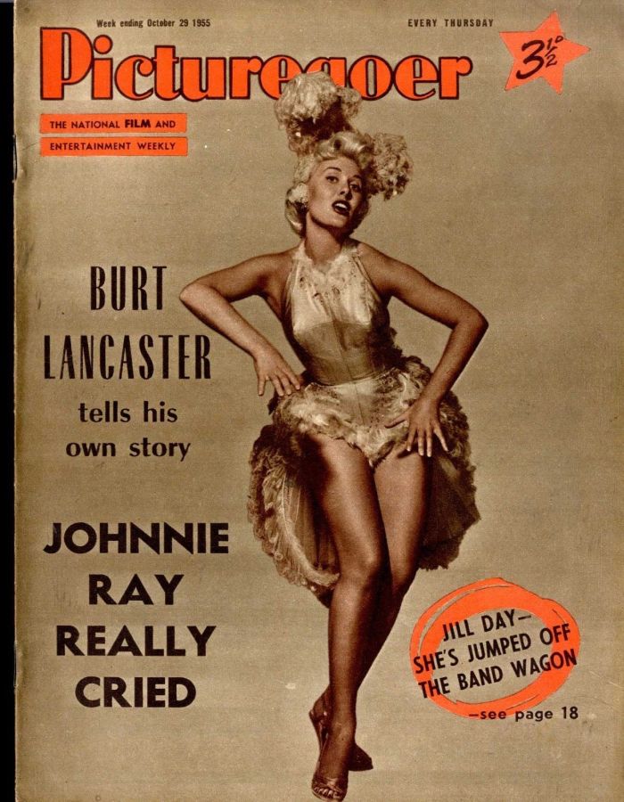 PICTUREGOER magazine side cover Issue 1069  Weekly 29 October 1955