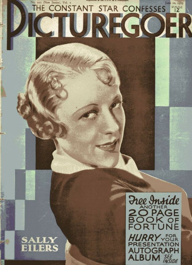 PICTUREGOER magazine side cover Issue 107  Weekly 10 June 1933
