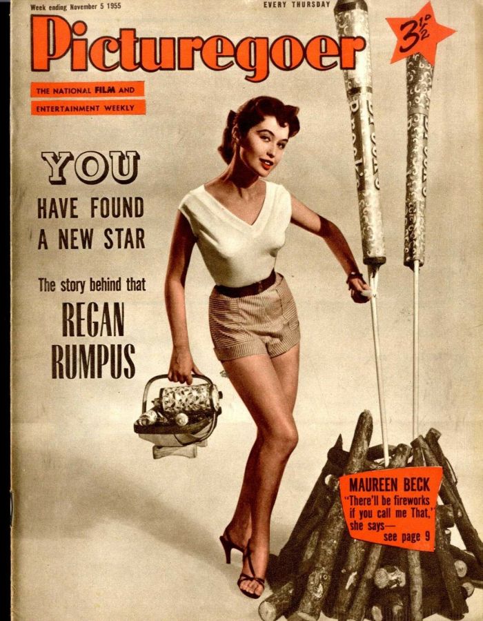 PICTUREGOER magazine side cover Issue 1070  Weekly 5 November 1955