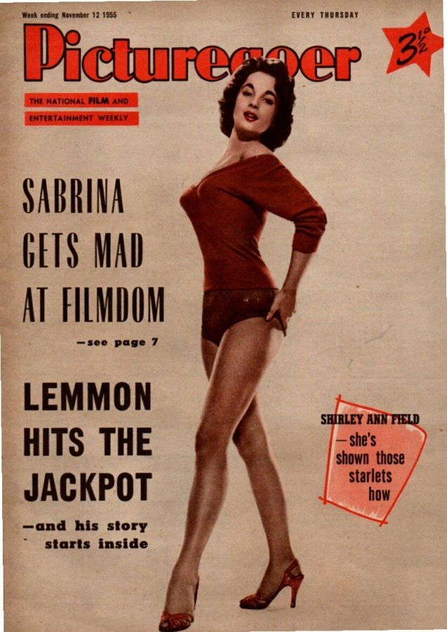 PICTUREGOER magazine side cover Issue 1071  Weekly 12 November 1955
