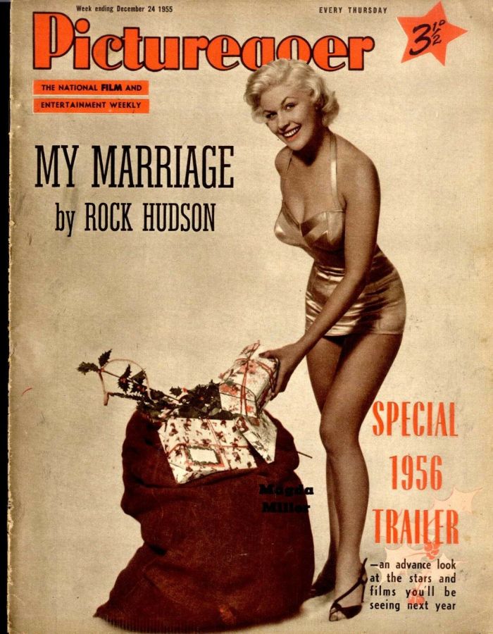 PICTUREGOER magazine side cover Issue 1077  Weekly 24 December 1955