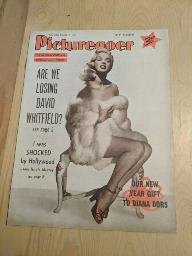 PICTUREGOER magazine side cover Issue 1078  Weekly 31 December 1955