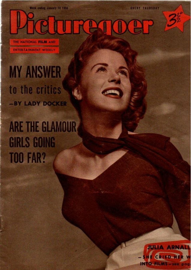 PICTUREGOER magazine side cover Issue 1080  Weekly 14 January 1956