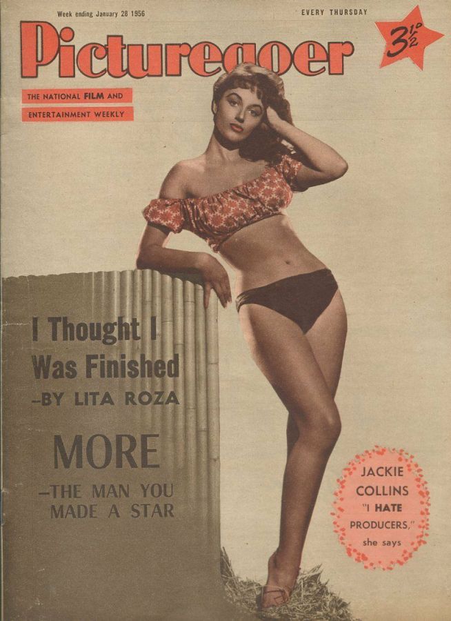 PICTUREGOER magazine side cover Issue 1082  Weekly 28 January 1956