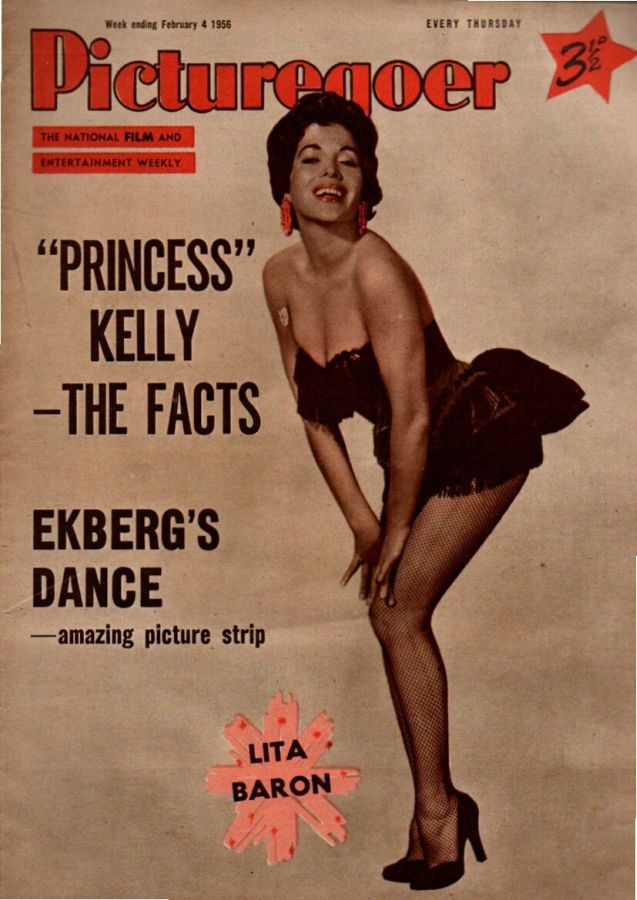 PICTUREGOER magazine side cover Issue 1083  Weekly 4 February 1956