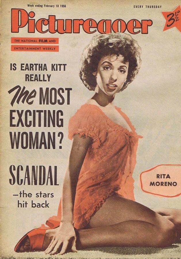 PICTUREGOER magazine side cover Issue 1085  Weekly 18 February 1956