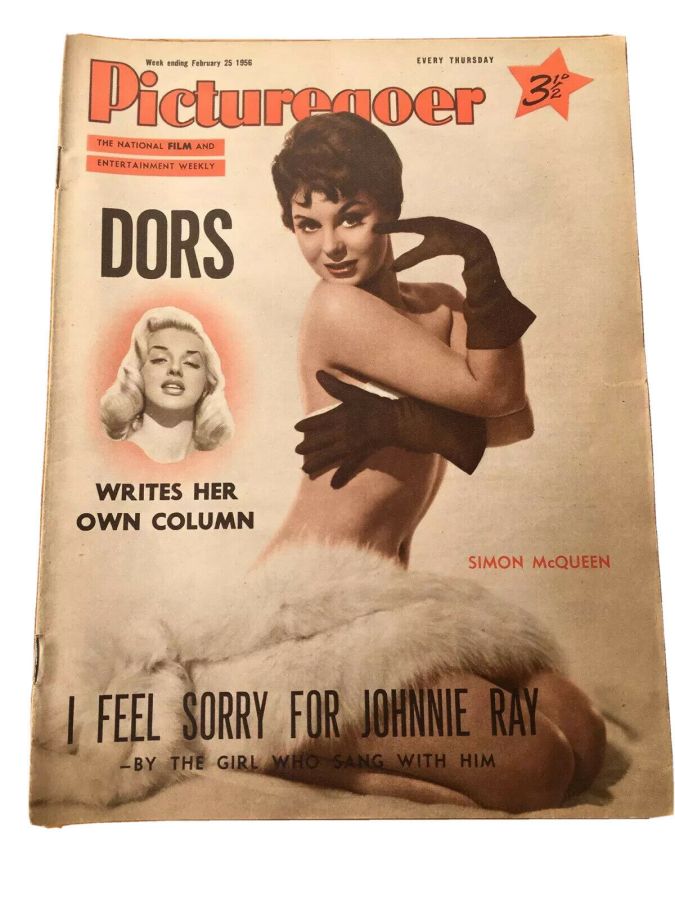 PICTUREGOER magazine side cover Issue 1086  Weekly 25 February 1956