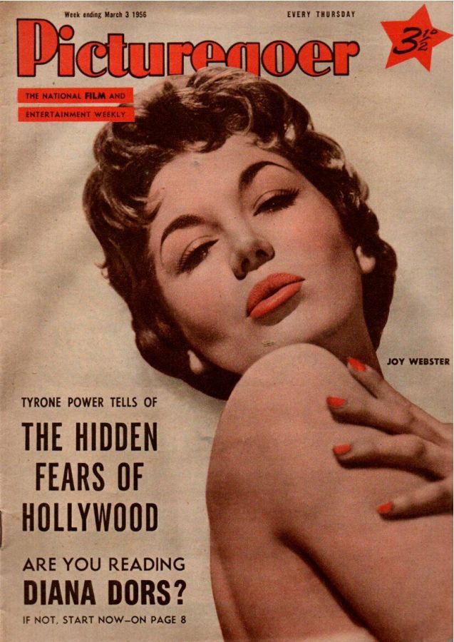 PICTUREGOER magazine side cover Issue 1087  Weekly 3 March 1956