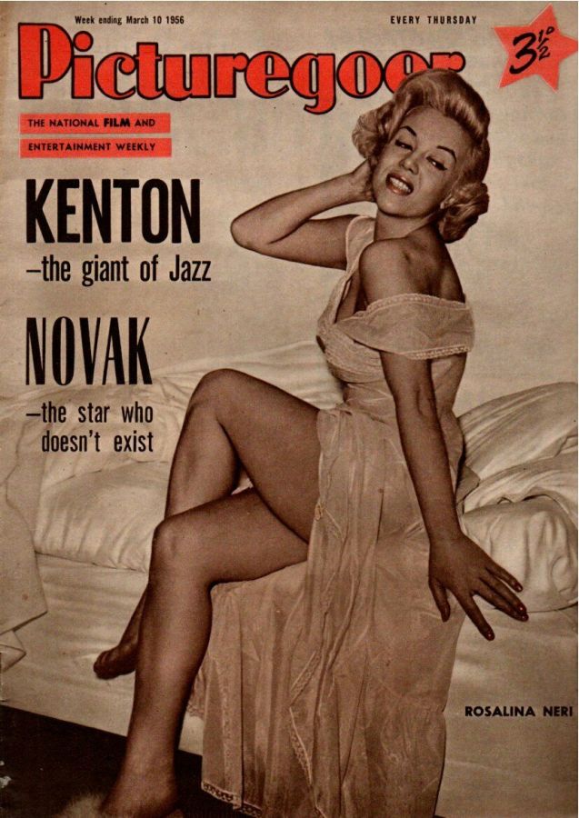 PICTUREGOER magazine side cover Issue 1088  Weekly 10 March 1956