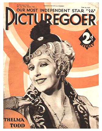 PICTUREGOER magazine side cover Issue 109  Weekly 24 June 1933