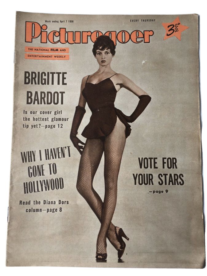 PICTUREGOER magazine side cover Issue 1092  Weekly 7 April 1956