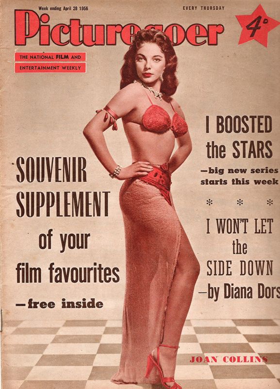 PICTUREGOER magazine side cover Issue 1095  Weekly 28 April 1956