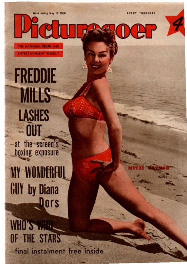 PICTUREGOER magazine side cover Issue 1097  Weekly 12 May 1956