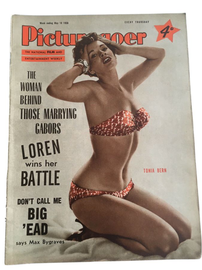 PICTUREGOER magazine side cover Issue 1098  Weekly 19 May 1956
