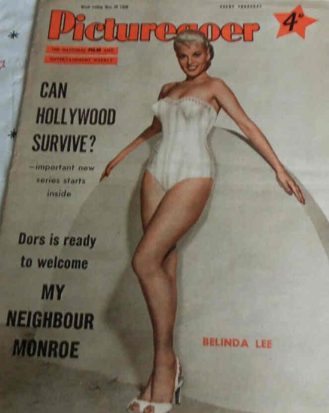 PICTUREGOER magazine side cover Issue 1099  Weekly 26 May 1956