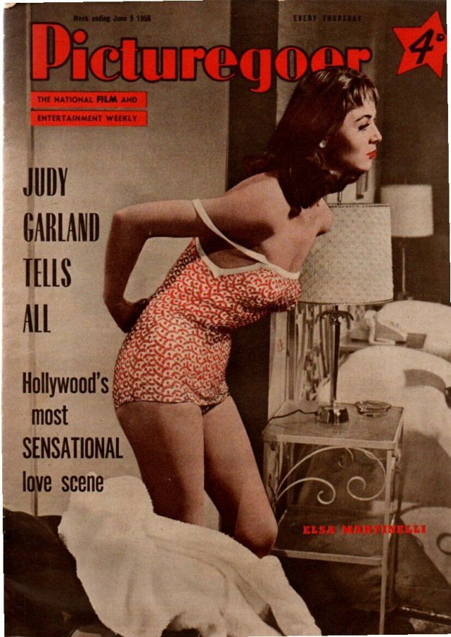 PICTUREGOER magazine side cover Issue 1101  Weekly 9 June 1956