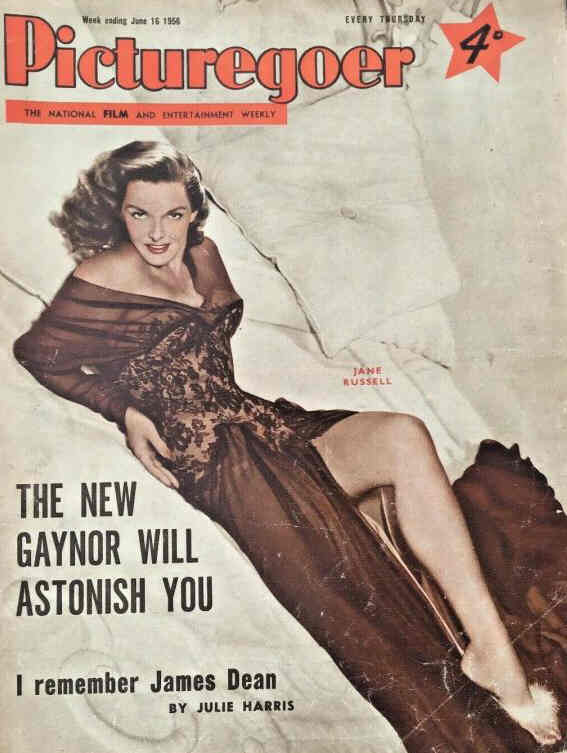 PICTUREGOER magazine side cover Issue 1102  Weekly 16 June 1956