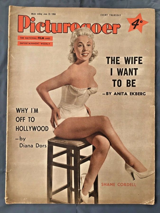 PICTUREGOER magazine side cover Issue 1103  Weekly 23 June 1956