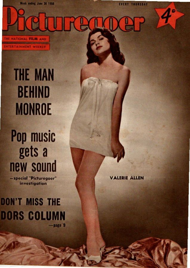 PICTUREGOER magazine side cover Issue 1104  Weekly 30 June 1956