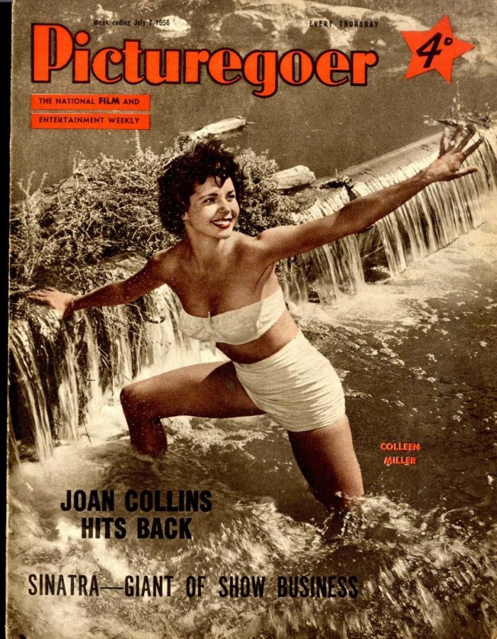 PICTUREGOER magazine side cover Issue 1105  Weekly 7 July 1956
