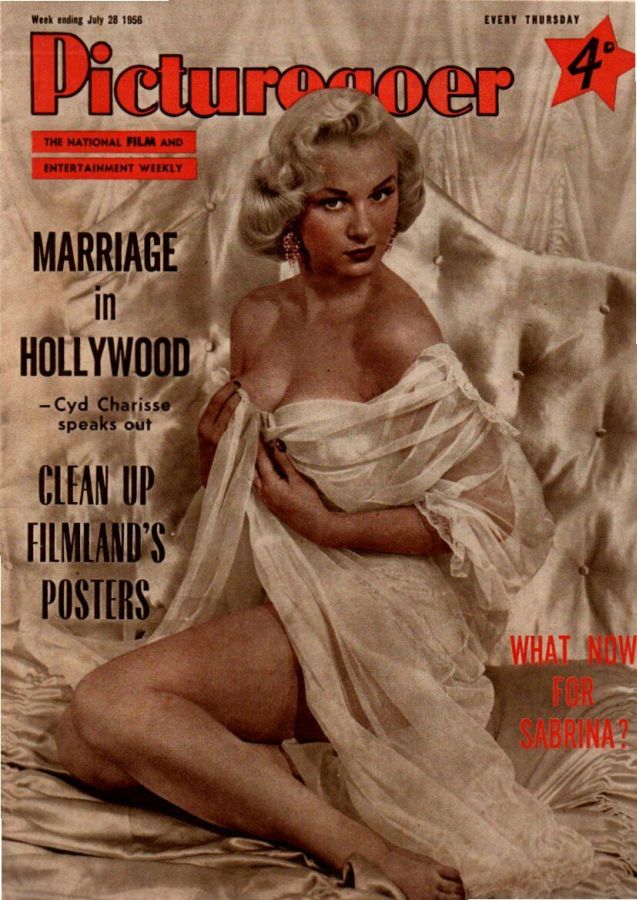 PICTUREGOER magazine side cover Issue 1108  Weekly 28 July 1956