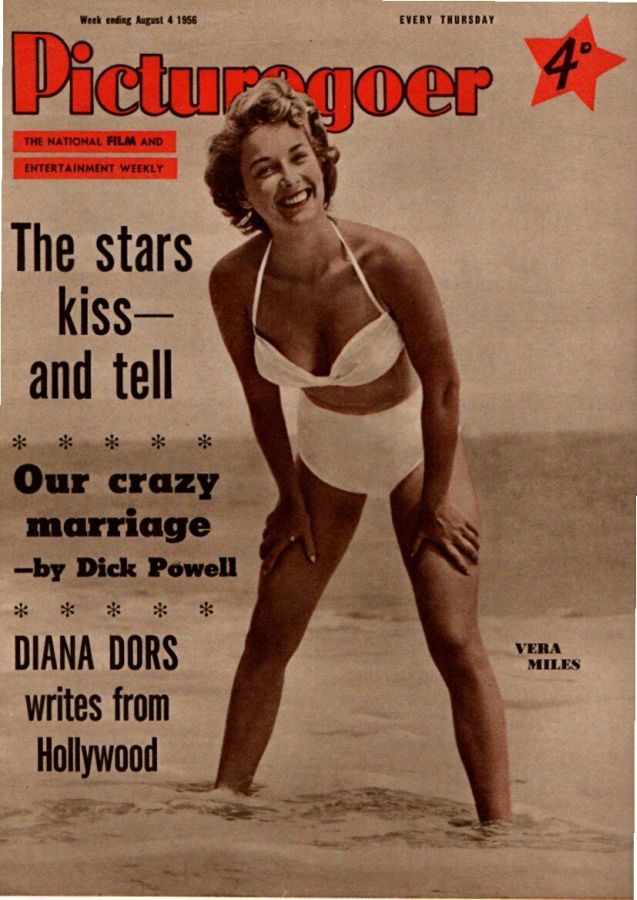 PICTUREGOER magazine side cover Issue 1109  Weekly 4 August 1956