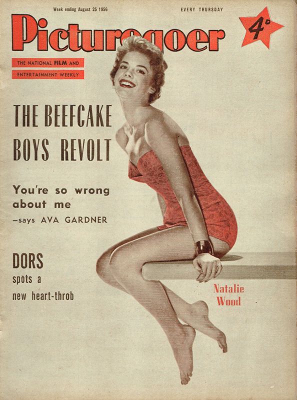 PICTUREGOER magazine side cover Issue 1112  Weekly 25 August 1956