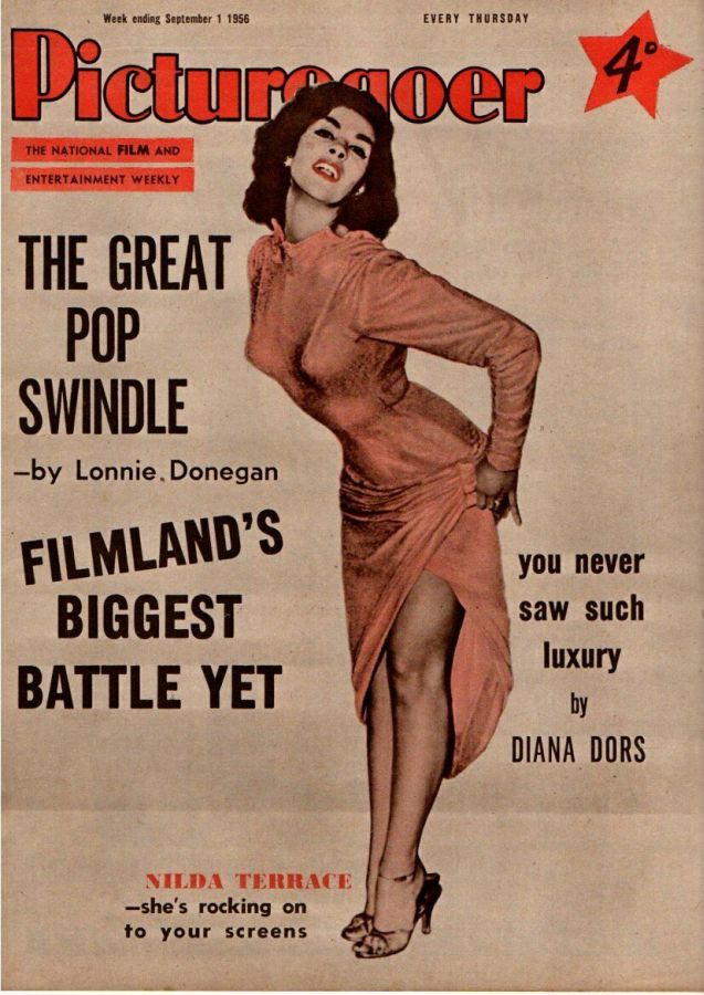 PICTUREGOER magazine side cover Issue 1113  Weekly 1 September 1956