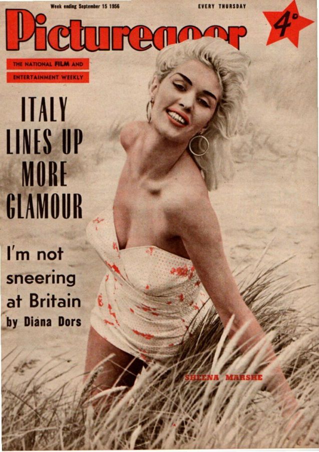 PICTUREGOER magazine side cover Issue 1115  Weekly 15 September 1956