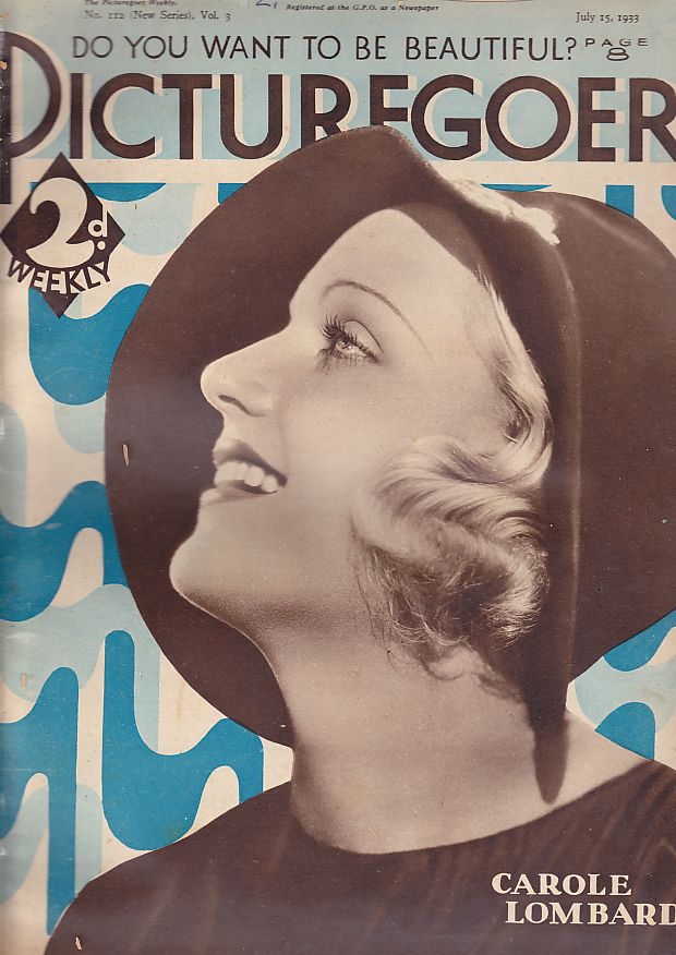 PICTUREGOER magazine side cover Issue 112  Weekly 15 July 1933