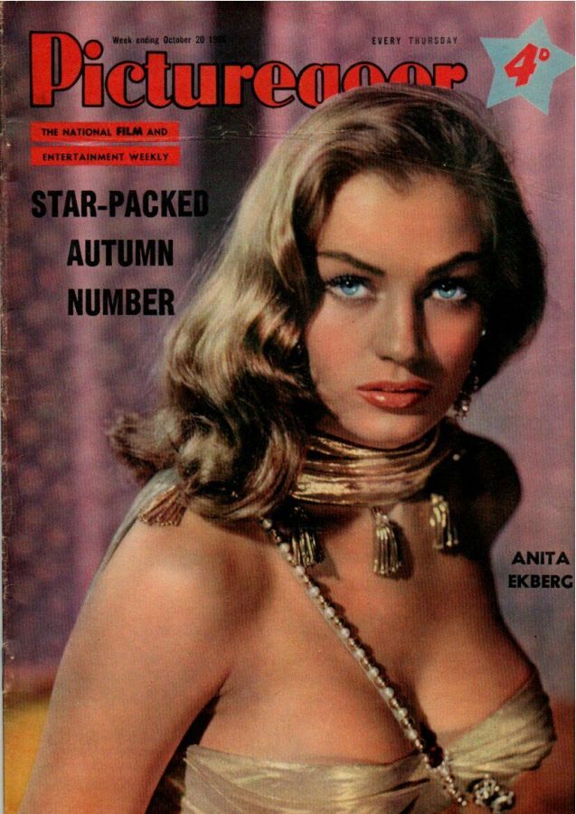PICTUREGOER magazine side cover Issue 1120  Weekly 20 October 1956